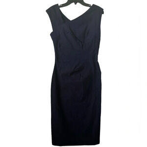 MUXXN Black Retro Style Sleeveless Slim Pencil Cut Small Dress BNWT